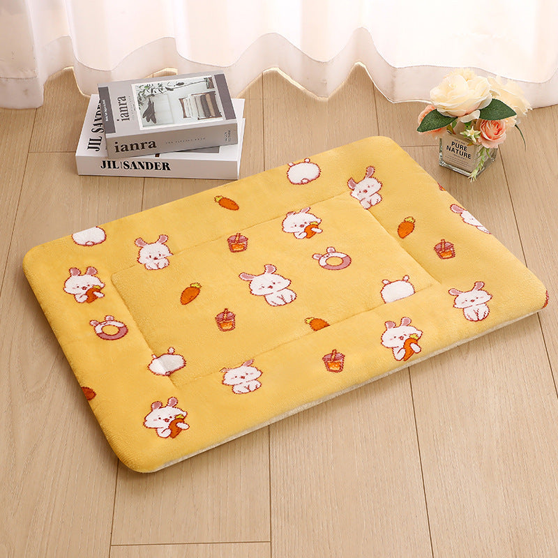 HKM-5037629 Thick Thermal Padded Pet Bed Mat in Various Colors and Patterns for Dogs