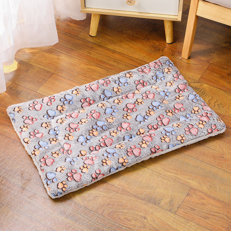 HKM-5037629 Thick Thermal Padded Pet Bed Mat in Various Colors and Patterns for Dogs