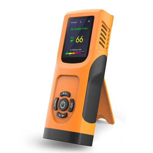 HKM-504019 Portable Multi-Function Air Quality Monitor for CO2, TVOC, PM2.5, and PM10 Detection