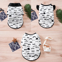 HKM-5040317 Casual White Polyester Pet Clothing for Small to XXL Dogs
