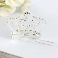 HKM-5040573 Rhinestone Crown Hair Clip for Dogs and Cats - Princess Style Barrettes