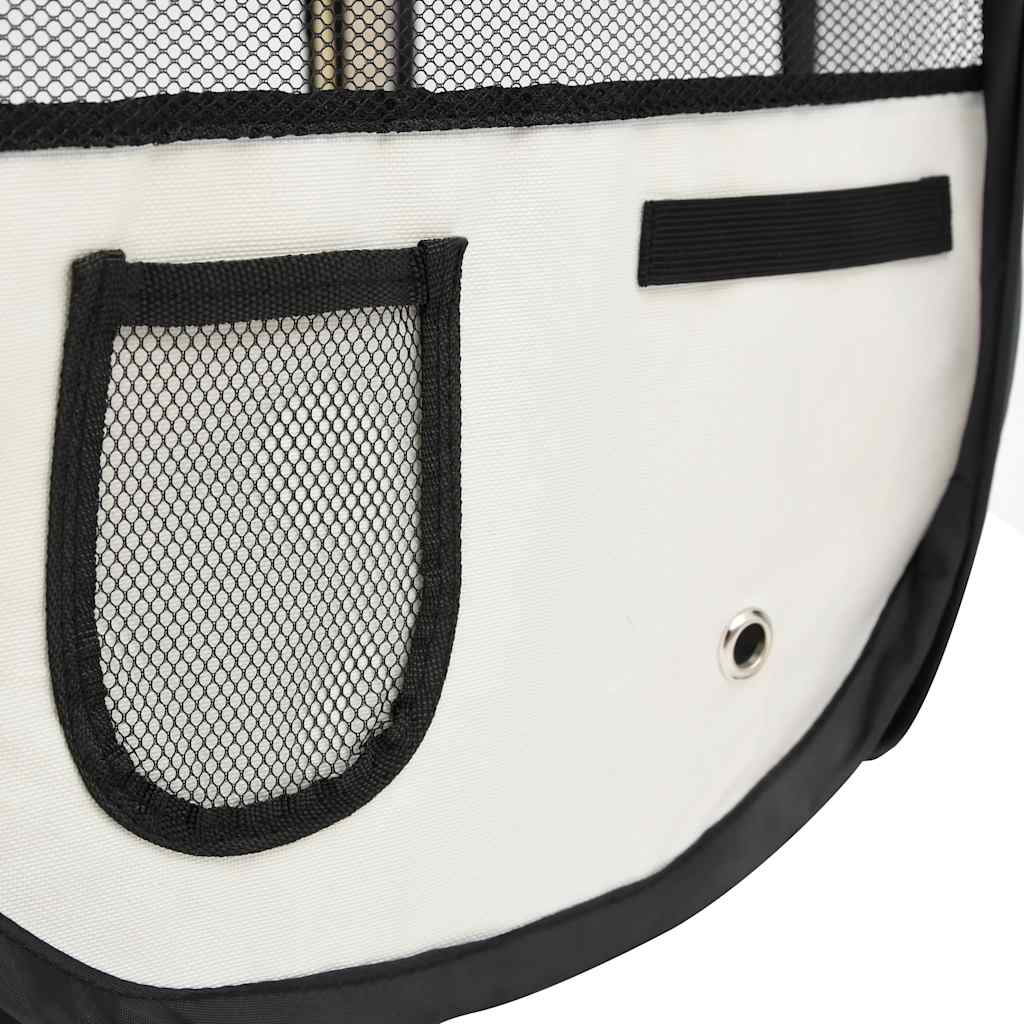 HKM-5040829 Foldable Puppy Playpen with Carrying Bag - Lightweight Steel Frame, Mesh Sides for Good Airflow, Multiple Sizes Available