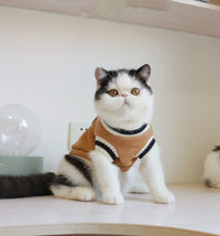 HKM-5041341 Fashionable Fleece Cat Knit Sweater Vest in Green, Khaki, and Wine Red – Sizes S to 3XL