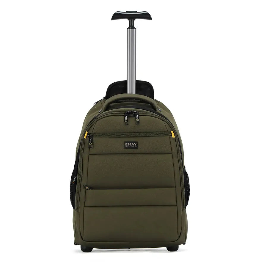 HKM-504147 Custom Trolley Backpack with Wheels for Air Travel and Cabin Use