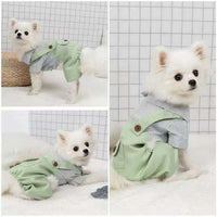 HKM-5042109 Light Green Polyester Four-Legged Clothing for Pets - Spring & Autumn Wear