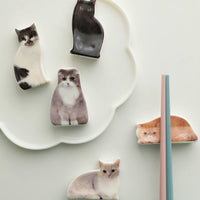 HKM-5043133 Nordic Style Ceramic Soy Sauce Dish and Chopstick Rack Set in Multiple Designs