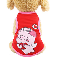 HKM-5043901 Colorful Cartoon Pet Vest for Dogs and Cats ¨C Casual Leather Clothing in Various Fun Designs