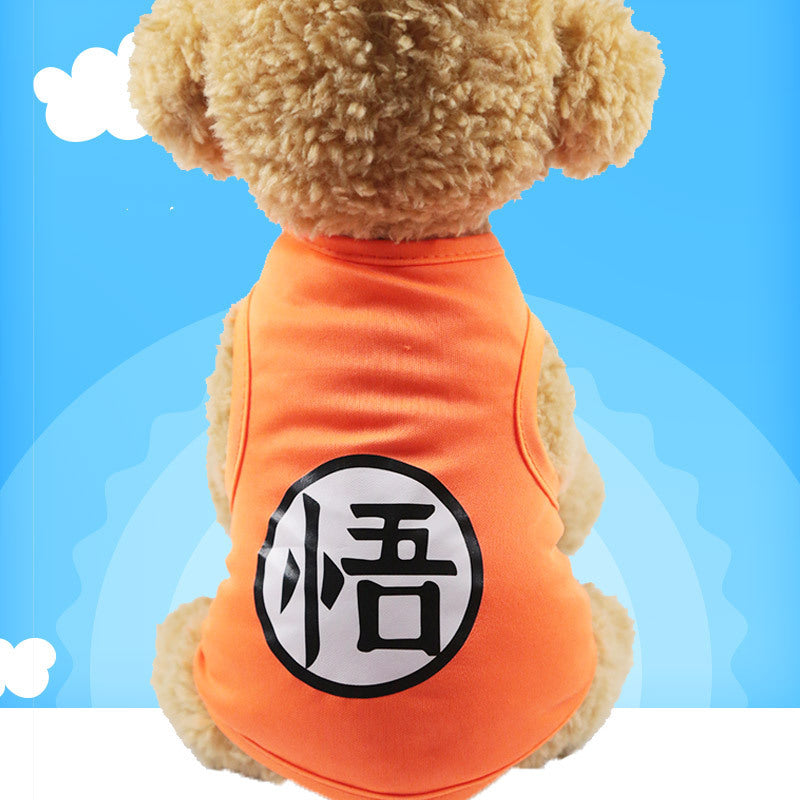 HKM-5043901 Colorful Cartoon Pet Vest for Dogs and Cats ¨C Casual Leather Clothing in Various Fun Designs