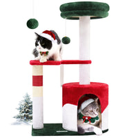 HKM-5044797 Christmas-Themed 33-Inch Cat Climbing Frame for Fun and Play