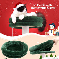 HKM-5044797 Christmas-Themed 33-Inch Cat Climbing Frame for Fun and Play