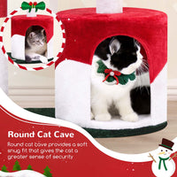HKM-5044797 Christmas-Themed 33-Inch Cat Climbing Frame for Fun and Play