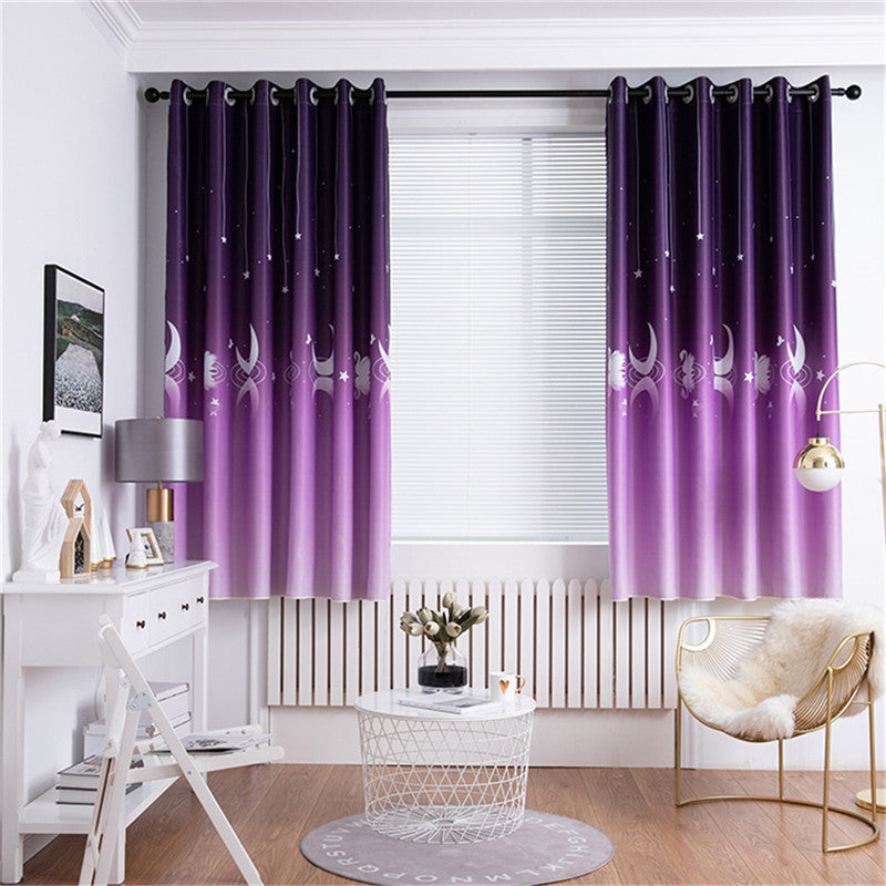 HKM-504531 Modern Polyester Printed Curtain Fabric for Bedroom and Living Room Shading