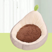 HKM-5045565 Detachable Avocado-Themed Pet Kennel for Small Dogs and Cats - Available in Yellow Green and Gray White