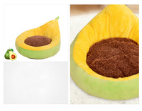 HKM-5045565 Detachable Avocado-Themed Pet Kennel for Small Dogs and Cats - Available in Yellow Green and Gray White