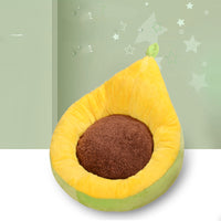 HKM-5045565 Detachable Avocado-Themed Pet Kennel for Small Dogs and Cats - Available in Yellow Green and Gray White