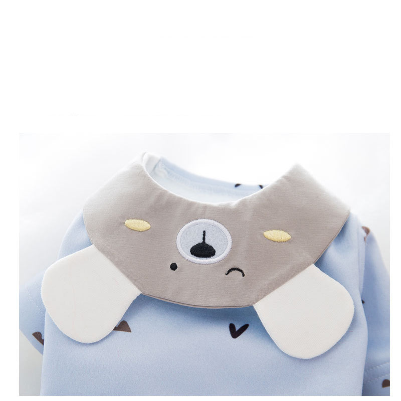 HKM-5046589 Lightweight Thin Fleece Two-Legged Cat Sweater in Bear Design