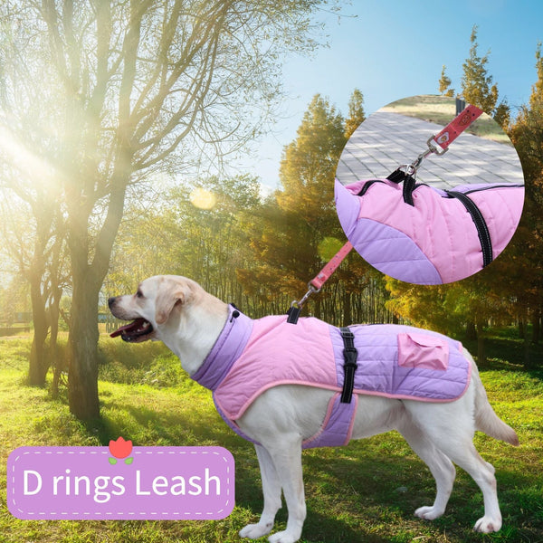HKM-5047101 Thick Warm Dog Coat for Autumn and Winter in Multiple Colors and Sizes