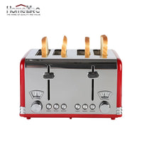 HKM-504723 4-Slice Stainless Steel Toaster 220V 1625W with Adjustable Settings and High-Lift Function