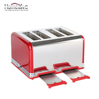 HKM-504723 4-Slice Stainless Steel Toaster 220V 1625W with Adjustable Settings and High-Lift Function
