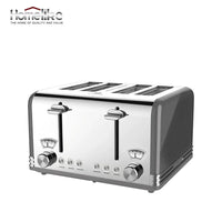 HKM-504723 4-Slice Stainless Steel Toaster 220V 1625W with Adjustable Settings and High-Lift Function