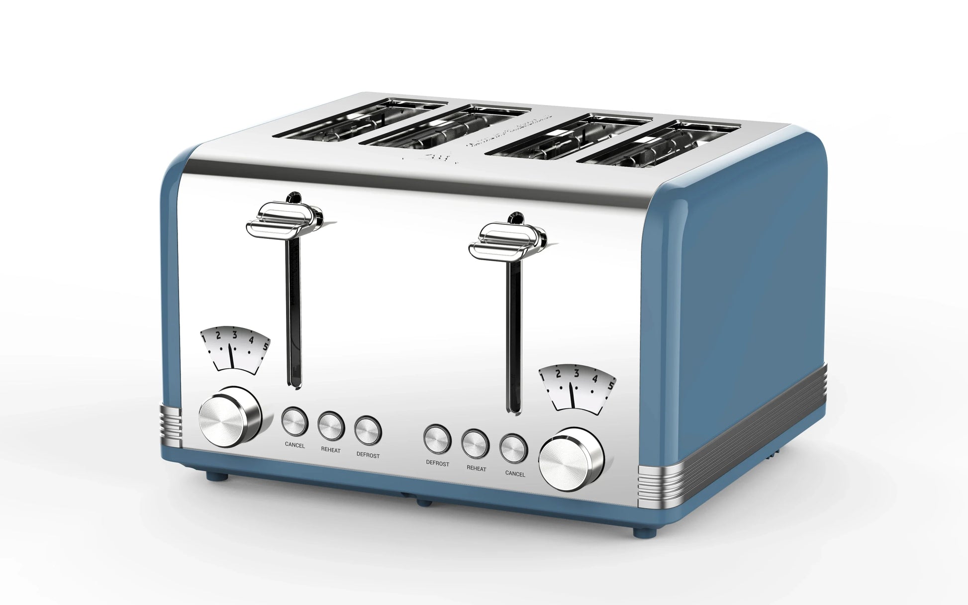 HKM-504723 4-Slice Stainless Steel Toaster 220V 1625W with Adjustable Settings and High-Lift Function