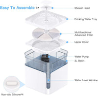 HKM-5047357 Automatic Water Dispenser Filter Element - Cotton & Coconut Shell Activated Carbon, 6 Pack
