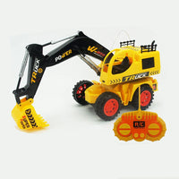 HKM-504787 Remote Controlled Chargeable Engineering Vehicle RC Truck with Light for Kids Ages 2-7