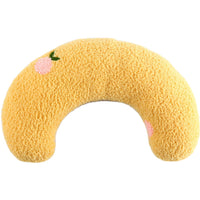 HKM-5048125 Cozy U-Shaped Sleep Pillow for Cats and Small Dogs - Soft Faux Fur Headrest for Calming Comfort