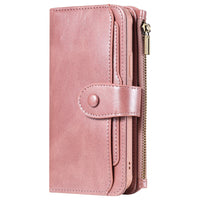 HKM-504851 Multi-Function Leather Phone Case with Card Wallet and Magnetic Anti-Fall Protection for 16 Models