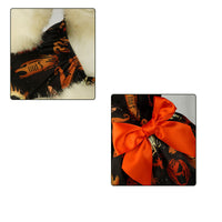 HKM-5048893 Pumpkin Print Mesh Dress for Small Dogs and Cats - Black Costume for Chihuahua, Yorkie, and Pets