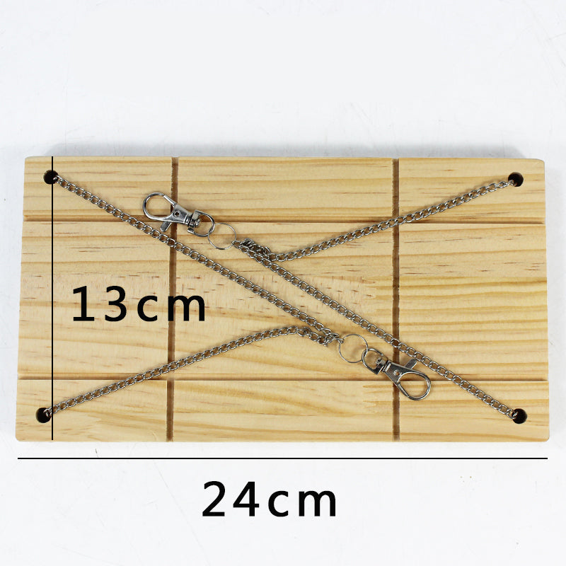 HKM-5050941 Wooden Totoro-Themed Swing Board with Pedal for Fun Outdoor Play