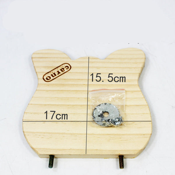 HKM-5050941 Wooden Totoro-Themed Swing Board with Pedal for Fun Outdoor Play