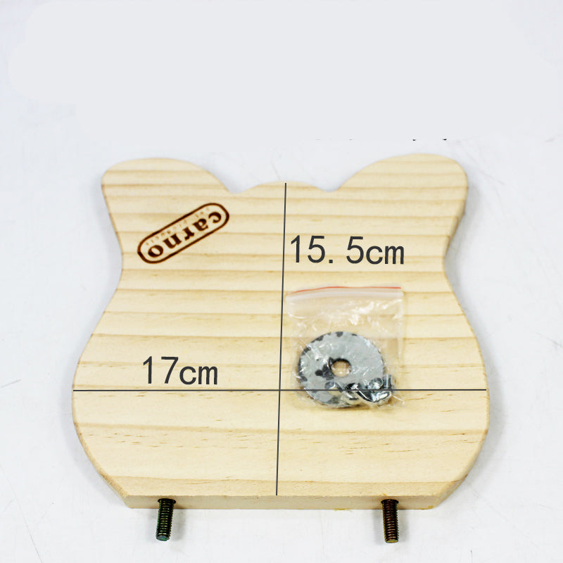HKM-5050941 Wooden Totoro-Themed Swing Board with Pedal for Fun Outdoor Play