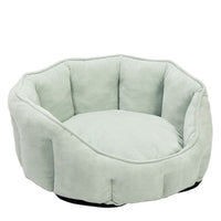 HKM-5051325 Warm Plush Cat Kennel Bed with Hammock and Soft Mat, 46x46x23cm