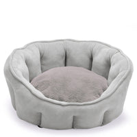 HKM-5051325 Warm Plush Cat Kennel Bed with Hammock and Soft Mat, 46x46x23cm