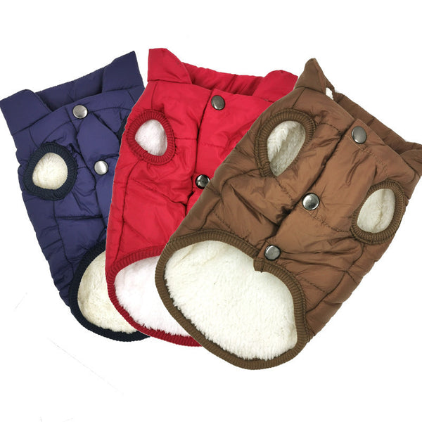 HKM-5051453 Warm Cotton Dog Vest Jacket for Autumn and Winter, Padded Lightweight Coat in Multiple Colors