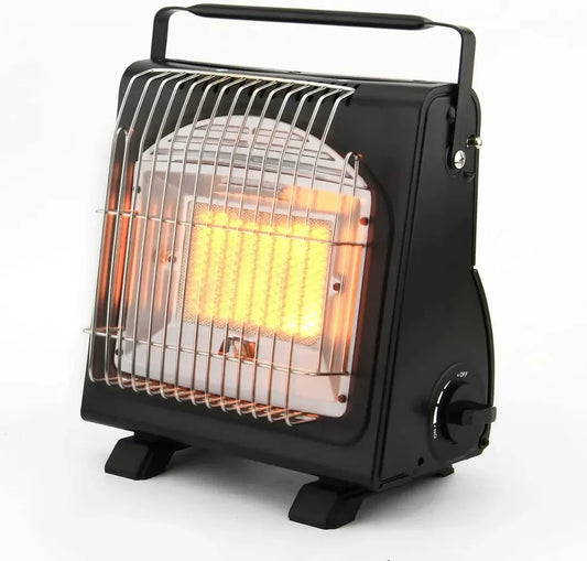 HKM-505171 Portable Cast Iron Single Burner Gas Stove Heater with Ceramic Surface for Outdoor Cooking