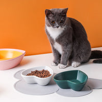 HKM-5053245 Ceramic Cat Bowl for Comfortable Eating and Reduced Whisker Stress