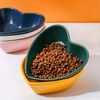 HKM-5053245 Ceramic Cat Bowl for Comfortable Eating and Reduced Whisker Stress