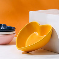 HKM-5053245 Ceramic Cat Bowl for Comfortable Eating and Reduced Whisker Stress