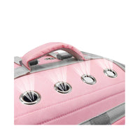 HKM-5053501 Portable PVC Cat Backpack with Laser Symphony Design - 35x30x40cm