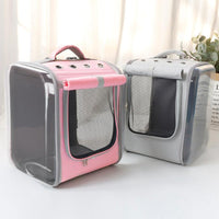 HKM-5053501 Portable PVC Cat Backpack with Laser Symphony Design - 35x30x40cm