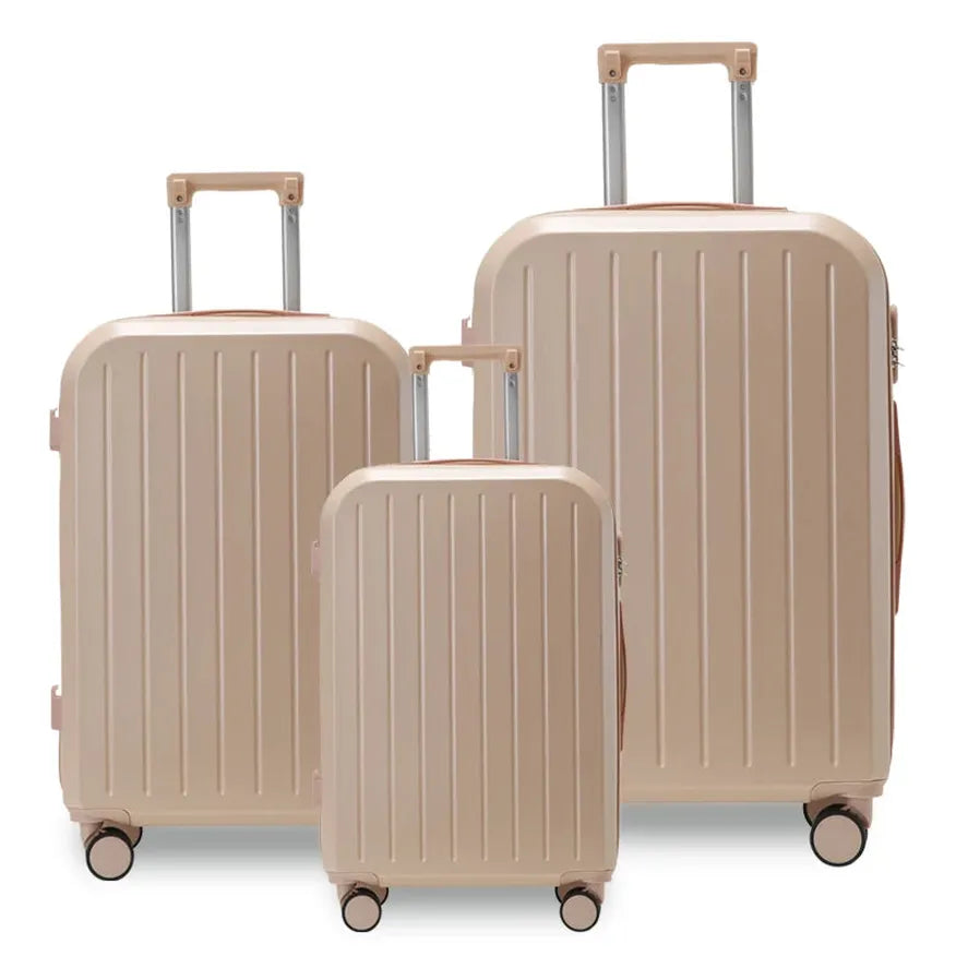 HKM-505363 Universal Travel Duffel Set with Trolley Handle – Durable ABS Luggage for Men and Women