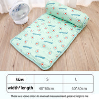 HKM-5054525 Cooling Summer Pet Pad for Dogs and Cats, Breathable and Washable Ice Silk Cotton Mat, Suitable for All Sizes