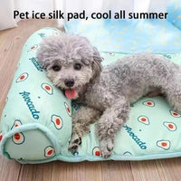 HKM-5054525 Cooling Summer Pet Pad for Dogs and Cats, Breathable and Washable Ice Silk Cotton Mat, Suitable for All Sizes