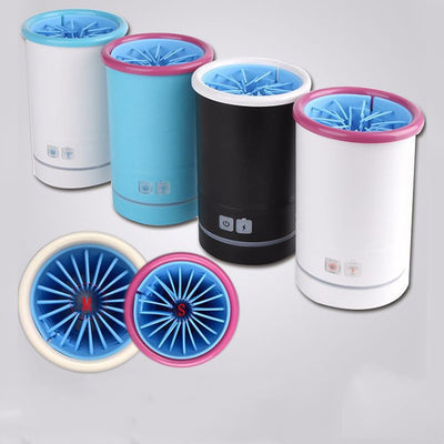 HKM-5054909 Automatic Pet Foot Washing Cup with Silicone Brush for Easy Cleaning
