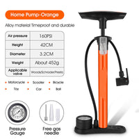 HKM-505491 Heavy Duty Floor Standing Mini Bike Tire Pump with Gauge