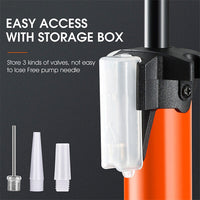 HKM-505491 Heavy Duty Floor Standing Mini Bike Tire Pump with Gauge