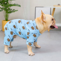 HKM-5055421 Cotton Dog Clothes for Corgis in Blue and Yellow - Available in Multiple Sizes