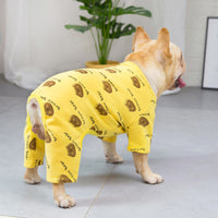 HKM-5055421 Cotton Dog Clothes for Corgis in Blue and Yellow - Available in Multiple Sizes